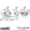 Matki EX17 I Elixir Linear Exposed Single Outlet Shower Mixer Dimensions